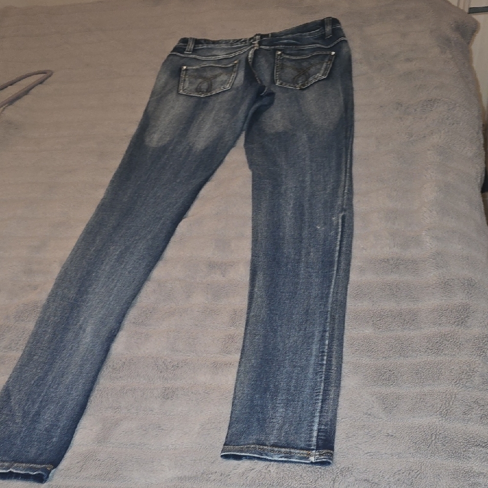Women's Lavo Stylish Blue Skinny Stretch Jeans Size Small - Picture 4 of 5